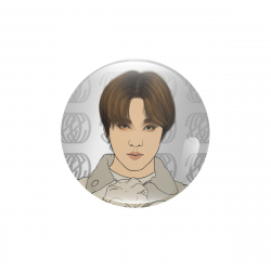 Srebrny magnes NCT 127 Resonance - Haechan